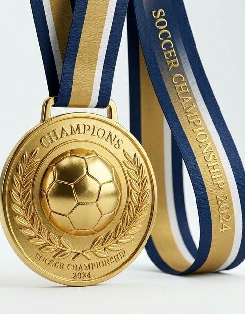Medalla de Campeonato de Fútbol Premium